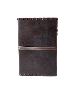 Diario de Cuero Mandala, Cuaderno de Cuero con Piedras Preciosas, Diario de Viaje Hecho a Mano, Diario de Escritura Vintage, Papel con Borde Irregular, Regalo - Product Image 5