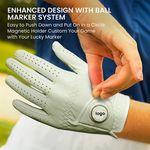 Guantes de golf de piel de oveja con diseño sublimado, servicio OEM, alta calidad, antideslizantes, para mano izquierda, para hombres y mujeres - Product Image 4
