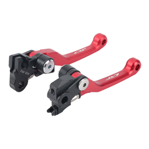 फैक्टरी मोटरसाइकिल ऑफ-रोड हैंडलबार नियंत्रण लीवर जोड़ी एल्यूमीनियम सीएनसी प्रक्रिया पिवट हाथ ब्रेक क्लच लीवर उच्च चमकदार फिनिश - Product Image 2