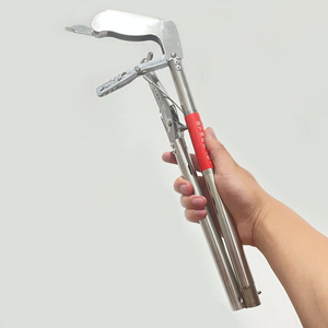Pince de préhension professionnelle à long manche en acier inoxydable pour serpents et reptiles, idéale pour l'extérieur - Product Image 6