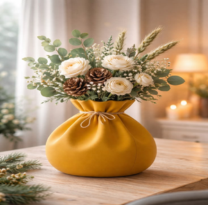 Exquisite trio of teardrop-shaped metallic <b>vases</b> featuring polished silver, <b>gold</b>, and textured bronze finishes, at wholesale. - Product Image 6