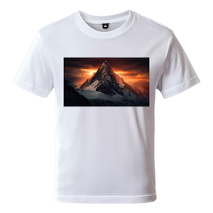 T-shirt décontracté personnalisé pour homme grande taille 220 g/m² à manches courtes 100 % polyester teint en pièce imprimé par transfert thermique respirant séchage rapide - Product Image 6