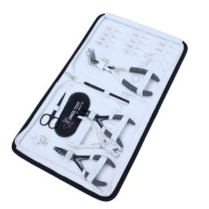 Complete Microlink & Tape Hair Extension Tools Set with Micro Bead Removal Plier Crimping Pliers Tape In Plier Bond <b>Cutter</b> Clips - Product Image 1