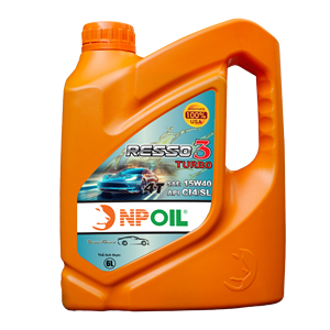 น้ำมันเครื่องรถยนต์ NPOIL RESSO 3 TURBO 15W40 4ลิตร 5ลิตร 6ลิตร คุณภาพสูง น้ำมันพื้นฐานพรีเมียมจากเวียดนามและสารเติมแต่ง ปกป้องเครื่องยนต์ขั้นสูงสุด - Product Image 3