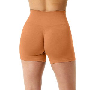 Pantalones Cortos Deportivos para Mujer, Transpirables, Antiarrugas, Ecológicos, de Secado Rápido, Elásticos, de Cintura Alta Acanalada, Ajustados - Product Image 3