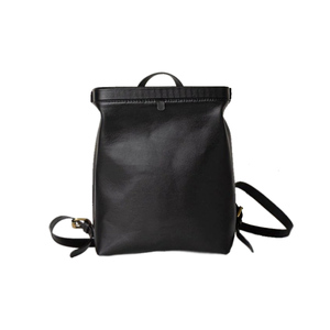 Premium Genuine <b>Leather</b> <b>Laptop</b> <b>Backpack</b> Men Large Capacity Business Travel Waterproof Vintage Design Custom Logo OEM Polyester - Product Image 4
