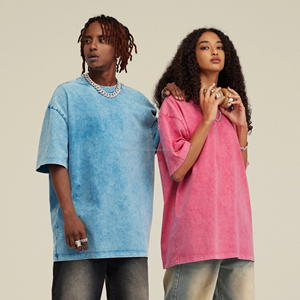 Camiseta de Gran Tamaño para Hombre, Estilo Vintage, Lavada con Ácido, de Alta Calidad, con Logotipo Personalizado, 100% Algodón, Tallas Grandes, Unisex - Product Image 1