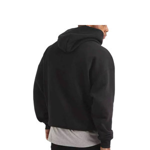 Sweat-shirts à capuche double, coupe courte et ample, en coton mélangé de qualité supérieure, séchage rapide, pour hommes - Product Image 5