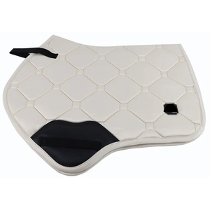 Almohadilla de Poliéster de Alto Rendimiento para Silla de Montar, con Pespunte de Diamante y Doble Cordón, Logotipo Personalizado, Venta al por Mayor, Fabricante Ecuestre - Product Image 4
