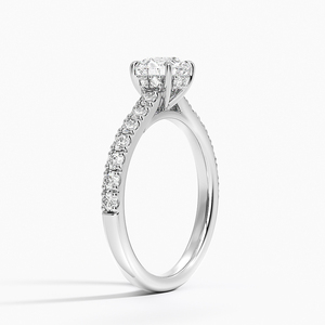 BOJ <b>Ring</b> 0109 Round Cut 925 <b>Silver</b> Lissome Prong Setting <b>Solitaire</b> Diamond <b>Ring</b> 2ct D Color VVS1 Moissanite GRA Certified - Product Image 2