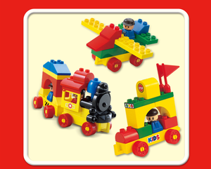 OXFORD Plastic Toddler Color Sorting Building <b>Block</b> Set Large Bucket Construction Toy Educational Play Age 2-4 Years Made Korea - Product Image 3