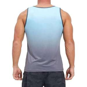 OEM Custom Men's Boys' Sports Tank Top Slim Fit Cotton Knitted Breathable Gym <b>Running</b> Vest <b>Singlets</b> - Product Image 6