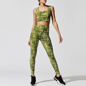 Conjunto de Yoga para Mujer al por Mayor de Alta Calidad, Transpirable, de Spandex/Nylon, 2 Piezas, Ropa Deportiva para Gimnasio, Estándar Internacional - Product Image 2