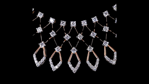 Collar de Plata de Ley con Diamantes Cultivados en Laboratorio y Diseño de Hoja Marquise para Novia |   Regalo de Aniversario de Compromiso, Chapado en Oro Rosa para Boda - Product Image 5