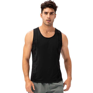 Bulk <b>Men</b> Knitted Plus Size Tank Tops Gym <b>Stringer</b> <b>Vest</b> Fitness Shirt Breathable Eco-Friendly Quick Dry Cotton Workout Running - Product Image 4