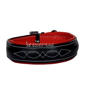 Collier pour chien fantaisie brodé avec rembourrage coloré, en cuir souple et rembourré, réglable, durable et confortable, fournisseur OEM en gros - Product Image 3