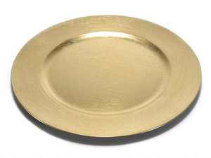Assiette de Présentation Ronde en Métal Écologique Dorée Style Américain Glamour pour Mariages et Fêtes - Product Image 3