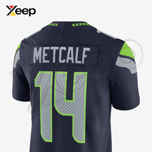 เสื้อฟุตบอลอเมริกัน XEEP รุ่นปรับแต่งได้ XC-AFU-11 สำหรับผู้ชาย เนื้อผ้าโพลีเอสเตอร์น้ำหนักเบา ระบายอากาศได้ดี พิมพ์ลายด้วยเทคโนโลยีฮีททรานเฟอร์ ประสิทธิภาพสูง - Product Image 4