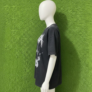 Camiseta Personalizada con Cuello Redondo para Mujer, Estilo Urbano, Estampado, Informal, Transpirable, Ecológica, 100% Algodón, Verano - Product Image 3