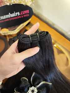 Vente en gros 2025 Meilleur prix Trame de cheveux Qualité supérieure 100% Extensions de cheveux humains vietnamiens Cuticule doublement étirée - Product Image 2
