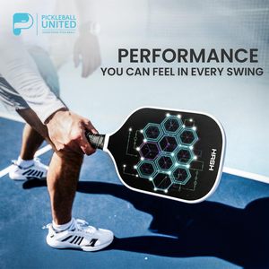 ไม้พายพิคเคิลบอล Pickleball United T700 คาร์บอนไฟเบอร์ แกนโพลีโพรพิลีน 16 มม. ได้รับการรับรองจาก USAPA ไร้ขอบ น้ำหนักเบา สำหรับความบันเทิง - Product Image 5