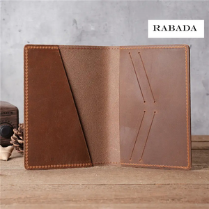 Offre Spéciale Crazy Horse Cuir Passeport Documents Paquet Portefeuille Couverture En Cuir Véritable Voyage Passeport Titulaire Cas - Product Image 3