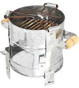 Parrilla de Carbón de Acero Inoxidable con Rejilla Extraíble - Product Image 1
