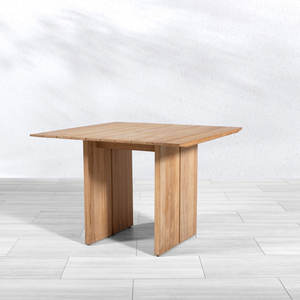 Mesa de Comedor Redonda de Teca Sólida de Primera Calidad, Impermeable y Ecológica, Diseño Moderno Hecho a Mano, Duradera, para Uso en Hoteles y Hostelería - Product Image 3