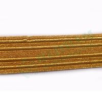 Accessoires de robe de cérémonie : Tresse d'épaule décorative simple et luxueuse, cordon doré, bande formelle, dentelle, fil métallique