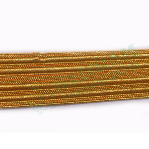 Bande décorative personnalisée pour uniforme, cordon doré, accessoires de cérémonie, broderie en fil métallique, dentelle - Product Image 2