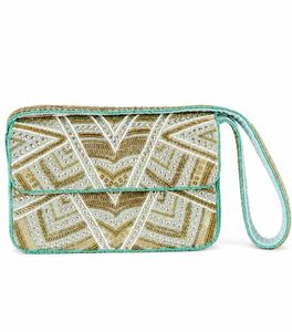 Pochette de soirée de luxe faite à la main en perles de verre pour femme, sac à main personnalisé OEM ODM en gros - Product Image 3