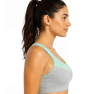 Sujetador deportivo acolchado para mujer, de alto impacto, para gimnasio, correr, yoga, fitness, entrenamiento, transpirable, con tirantes ajustables, ropa deportiva atlética - Product Image 3
