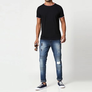 T-shirt homme surdimensionné en coton de qualité supérieure, logo personnalisé imprimé, design uni, col rond, prix bas en gros - Product Image 4