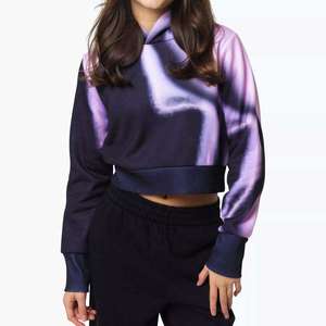 Sudadera con Capucha Corta para Mujer con Estampado Tie Dye, Sudadera con Capucha Corta con Estampado por Sublimación Personalizado, Ropa Deportiva Informal para Mujer - Product Image 4