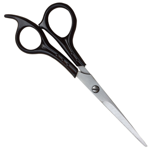 Tijeras de plástico de alta calidad con mango de plástico negro, tijeras de peluquería para hombres y mujeres, reutilizables. - Product Image 3
