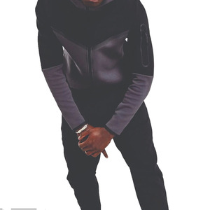High Quality Custom Men's Black Grey Full <b>Zip</b> <b>Hooded</b> Tracksuit Premium Sportswear Activewear OEM ODM Manufacturer In Pakistan - Product Image 1