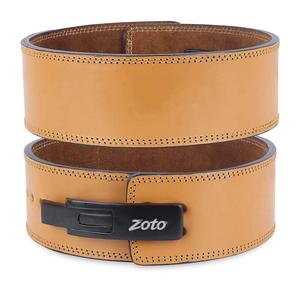 Ceinture de musculation robuste de 10 mm pour hommes et femmes, coutures renforcées, ceinture en cuir pour la musculation, équipement de fitness, vente en gros - Product Image 1
