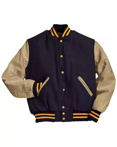 Unisex <b>Winter</b> Vintage <b>Waterproof</b> Hooded Baseball Bomber <b>Jackets</b> Custom Chenille Patch Varsity Style Wool Leather Sleeve Warm - Product Image 4