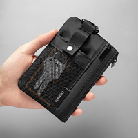 Dompet Kantong, Dompet Anti-RFID dengan Kantong Jaring, Dompet Koin dan Kartu untuk Perjalanan Luar Ruangan untuk Pria & Wanita