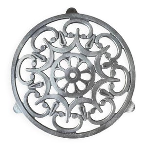Sous-plat décoratif en métal Sparrow Design, rond, en aluminium, pour table, support de plat chaud, pour bureau - Product Image 5
