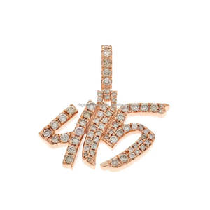 RB Gems 925 Sterling Silver Iced-Out VVS Moissanite Pendant <b>Gold</b>-Tone <b>Statue</b> of Liberty Hip-Hop Charm Gift - Product Image 4