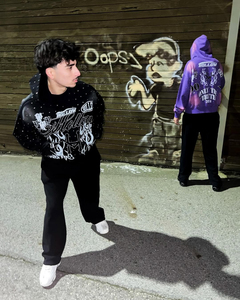 Nouveauté : Sweat à capuche zippé de haute qualité avec impression en relief, séchage rapide, logo et design personnalisés, grandes tailles pour hommes. - Product Image 3