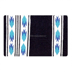 Couvertures et tapis de selle western entièrement personnalisables, tissés à la main, 100% laine de Nouvelle-Zélande, pour l'équitation et l'entraînement. - Product Image 1