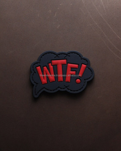 Nouveaux patchs en caoutchouc de transfert de chaleur personnalisés à la mode Badges en PVC Étiquettes Toile imprimée Dentelle Style à coudre Tissu sergé fiable - Product Image 4