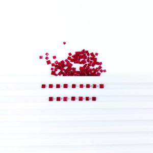 Rubis de Birmanie naturels non traités, carrés calibrés de 2 mm, pierres précieuses de rubis naturelles facettées pour la fabrication de bijoux, prêtes à l'emploi - Product Image 4
