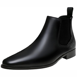 Cowhide Men's Business Oxford Leather Lace-up Plaid <b>Pointed</b> Toe Groom Wedding Shoes Soft Non-slip High-end Autumn Winter <b>Lighted</b> - Product Image 3