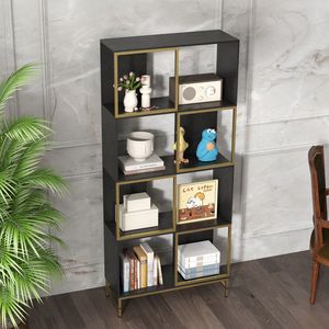 Libreria a 4 Ripiani per Spazi Ristretti, Scaffale Angolare Espositivo per Soggiorno - Product Image 4