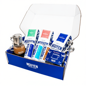 Vietnam Manufacturer's Specialty Roasters 3-Bag Coffee & <b>Tea</b> <b>Set</b> Window Box Packaging-Elegant <b>Gift</b> <b>Set</b> - Product Image 1