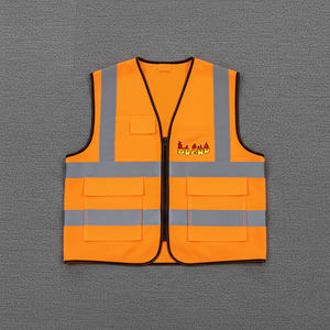 Gilet de sécurité réfléchissant haute visibilité ANSI Classe 1 avec logo personnalisé, LED clignotante, imperméable, pour hommes, pour la construction - Product Image 4