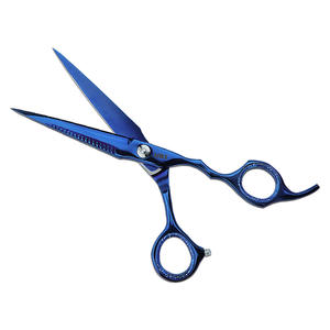 Ciseaux de coiffure professionnels 18,4 cm en acier inoxydable, lame tranchante, manche en acier, prise moyenne, pour droitiers, usage en salon - Product Image 4
